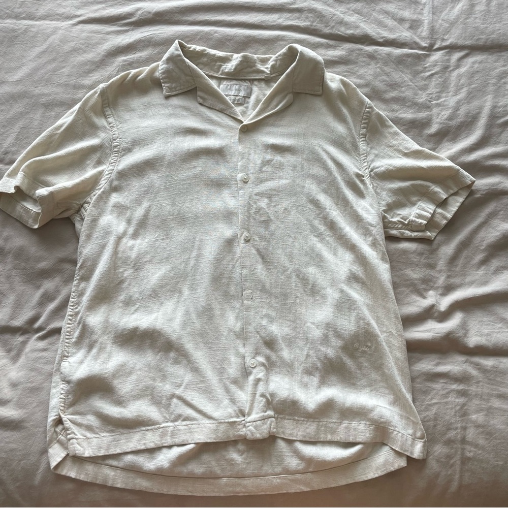Linen button down shirt men’s